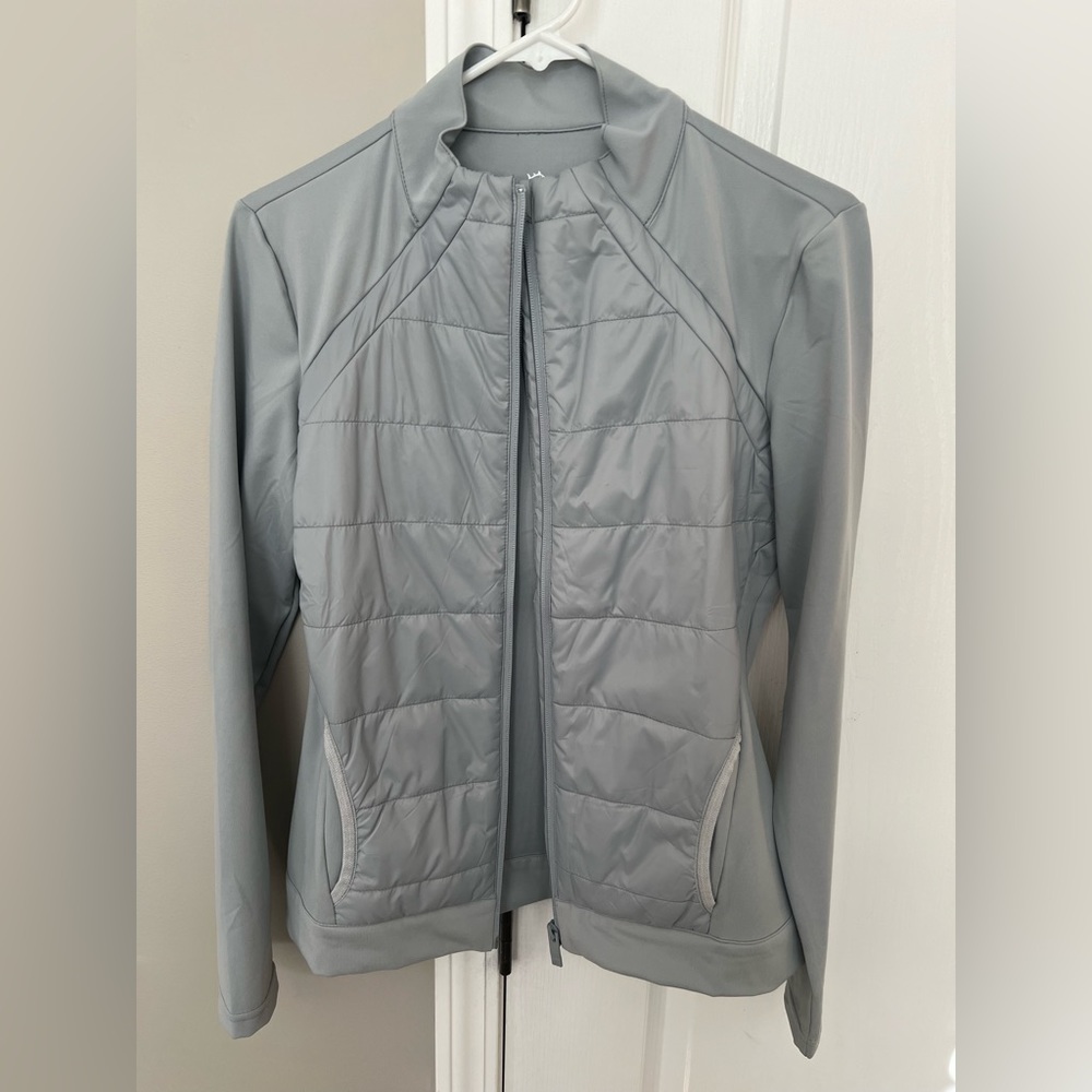 Southern Tide Josette Mixed Media Full Zip Athletic Jacket- Small